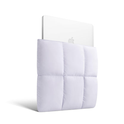 Comfyable Puffy Laptop Sleeve 13 Inch 14 Inch, Quilted Puffer Laptop Carrying Case for Women, Pillow Case Compatible with MacBook Air/Pro M5 M4 M3 M2 Pro/Max 2026, 13" MacBook Neo A18, Lavender
