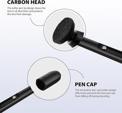 VSGO Professional Lens Cleaning Pen, Double-Ended Lens Brush with Soft Brush and Nano Optical Carbon for Camera, Optical Lenses, and Glasses(V-P01E)