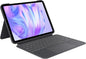 Logitech Combo Touch iPad Pro 11-inch (M4)(2024) Keyboard Case - Detachable Backlit Keyboard for iPad Pro 11, Kickstand, Multi-use Mode - Midnight Black