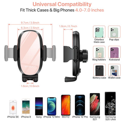 miracase Universal Cup Phone Holder for Car, [Upgraded Version] Adjustable Long Neck Car Cup Holder Phone Mount Cradle Friendly Compatible with iPhone Samsung Google and All Smartphones, Pink