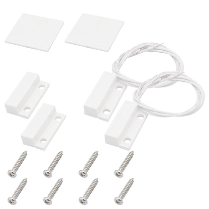 FOCMKEAS 2Pcs Magnetic Reed Switch Surface Mount, NC, 2 Wire, ABS, MC-38