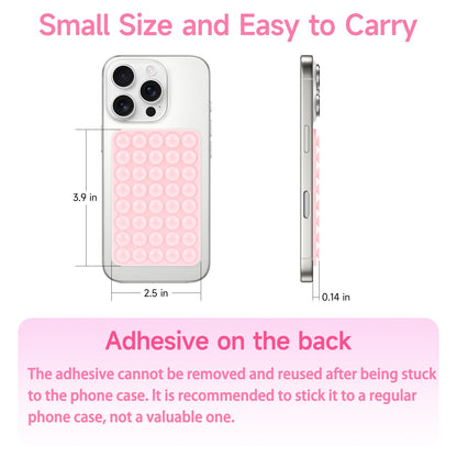 Yojaro Silicone Suction Phone Case Mount, Non Slip Suction Cup Phone Mount, Phone Accessories Holder for Selfies and Videos, Silicon Adhesive Phone Stand Sticky for Cell Phone Purple