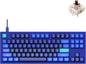 Keychron Q3 QMK/VIA Wired Custom Mechanical Keyboard, Full Aluminum Tenkeyless Layout, Programmable Macro with Hot-swappable Gateron G Pro Brown Switch, Compatible with Mac Windows Linux (Blue)