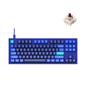 Keychron Q3 QMK/VIA Wired Custom Mechanical Keyboard, Full Aluminum TKL Layout, Programmable Macro with Hot-swappable Gateron G Pro Brown Switch, Compatible with Mac Windows Linux (Blue)