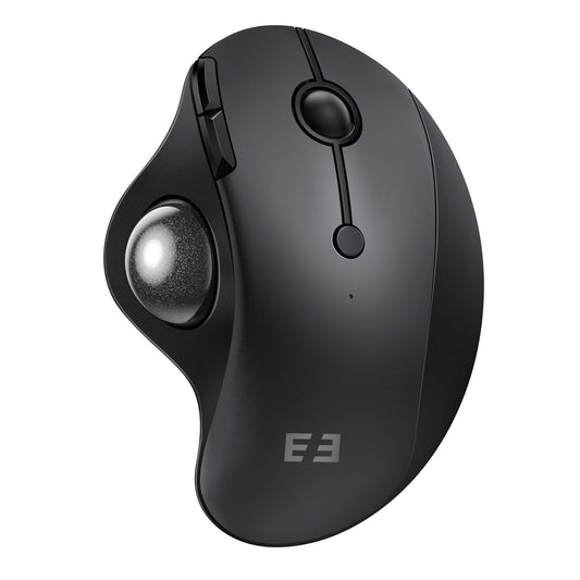 seenda Wireless Trackball Mouse, Ergonomic Bluetooth Rollerball Mouse,Black