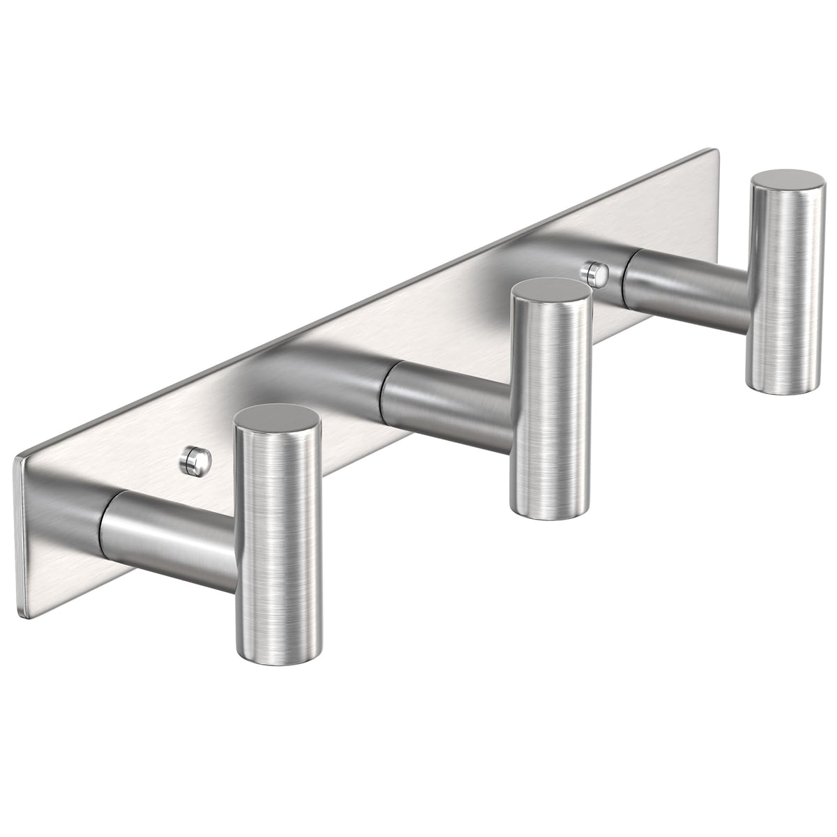 VAEHOLD Hat and Coat Wall Mount Rack - Hooks for Robes, Bags, Keys, and Towels - Bathroom Towel Hanger Organizer (White, “T“ Shape 3 Hooks 2 Pack)