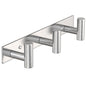 VAEHOLD Hat and Coat Wall Mount Rack - Hooks for Robes, Bags, Keys, and Towels - Bathroom Towel Hanger Organizer (White, “T“ Shape 3 Hooks 2 Pack)