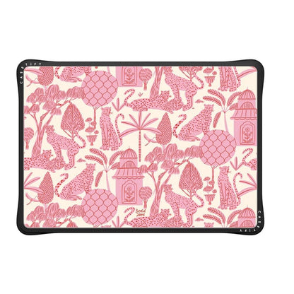 CASETiFY Impact MacBook Air 13" (M1/Intel) Case [Cushioned Impact Corners/Scratch-Resistant/Anti-Slip Grip] - Cheetah Paradise - Clear Black