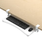 suptek Keyboard Tray Under Desk Pull Out with C Clamp Mount, Computer Keyboard & Mouse Tray, 25.6 (30 Including Clamps) x 11.8 inch Slide-Out Platform Computer Drawer for Typing, Light Wood, DSF1QM