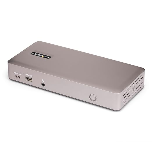 StarTech USB4 Driverless Dock, Triple 4K 60Hz, HDMI or DP, 100W, 2.5GbE