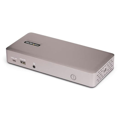 StarTech USB4 Driverless Dock, Triple 4K 60Hz, HDMI or DP, 100W, 2.5GbE
