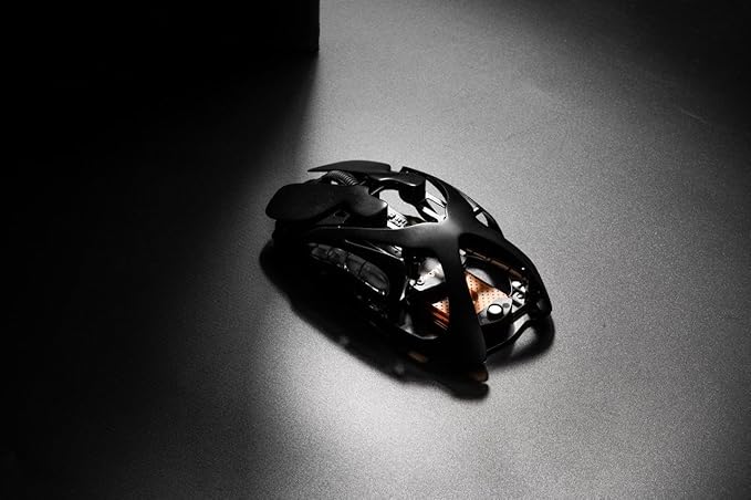 AM Infinity Gaming Wireless Mouse, 49g Metal Ultralight Hollow Design, 30000 DPI PAW3950 Sensor, Dual 8K Polling, Hot-Swappable Battery, DIY RGB Lighting – 2.4G/Bluetooth/Wired Gaming Computer Mouse