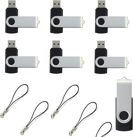 lcwamy 512MB Flash Drives 100 Pack USB Drives Bulk USB Flash Drive 100 Pack Flash Drive Bulk Thumb Drive Pendrive CupShadow USB(Black, No Logo)