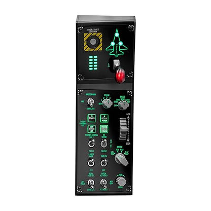 Thrustmaster Viper Panel: Backlit Control Panel, For Use with Viper TQS or Standalone, 43 Metal Action Buttons, Jettison, Trim, Landing Gear, Licensed by the U.S. Air Force (Compatible with PC)
