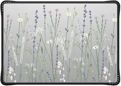 CASETiFY Impact MacBook Air 15" (M2-M4) Case [Cushioned Impact Corners/Scratch-Resistant/Anti-Slip Grip] - Gigi Garden Florals - MacBook - Clear Black