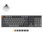 Keychron K10 Full Size Layout White LED Backlit Hot-Swappable Mechanical Keyboard for Mac Windows, Multitasking 104-Key Bluetooth Wireless/USB Wired Computer Keyboard with Keychron Super Brown Switch