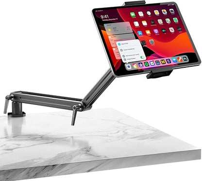 Mount Soporte para Tablet/Portable Monitor/Ereader - Strong Bearing Weight Over 5.5lbs with Built-in Adjusting Wrench with 360°Rotate Base Fits for ipad 4.7-15.6" Tablet Stand Holder