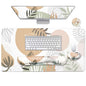 Large Keyboard Mouse Pad Set, Extended Mouse Pad+Keyboard Wrist Rest Support, Memory Foam Ergonomic Easy Typing, 4Pcs (35.4×15.7 in) Desk Pad Set for Home Office Study Game - Purple