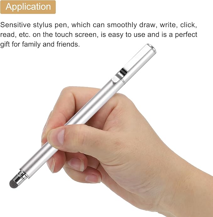 MECCANIXITY 4pcs Stylus Pens for Touch Screens Universal Capacitive Stylus Pencil Sensitivity for Phone Tablet Touch Screen Device,Black Sky Blue Silver White