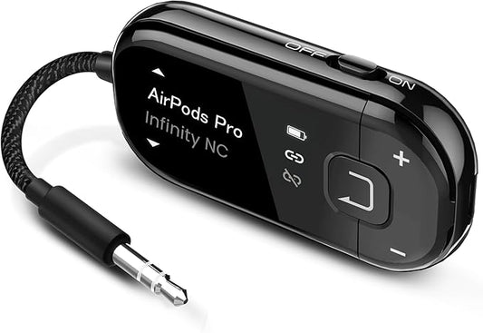 Avantree Voyager - OLED Airplane Bluetooth Adapter & Auracast Transmitter