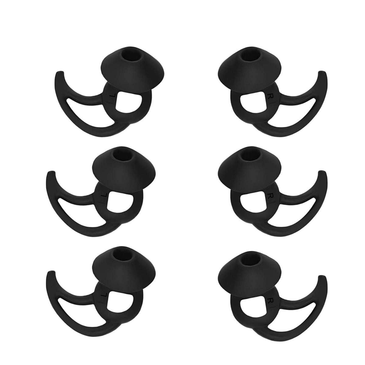 CYADCI Silicone Earbud Tips 3 Pairs SML Soft and Comfortable Noise Isolation Replacement Blue Ear Tips Compatible with Bose QuietComfort and Sport Earbuds