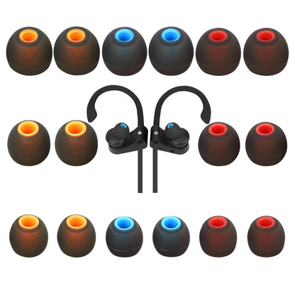 TSZYYM Earbud Tips Ear Bud Tips Soft Anti Slip Washable and Reusable Silicone Replacement Earbud Tips Fit Most in-Ear Earbuds(Inner Hole 3.8mm -5.1mm) 18pcs S M L