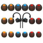TSZYYM Earbud Tips Ear Bud Tips Soft Anti Slip Washable and Reusable Silicone Replacement Earbud Tips Fit Most in-Ear Earbuds(Inner Hole 3.8mm -5.1mm) 18pcs S M L