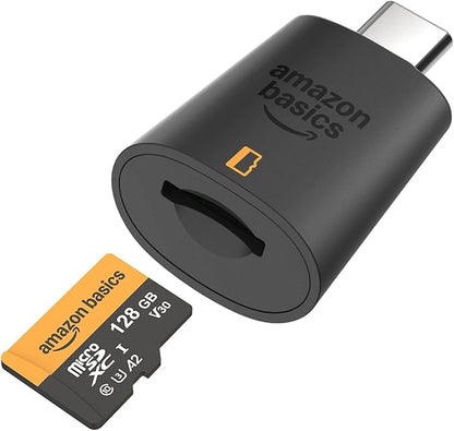 Amazon Basics 128GB microSDXC Card with Adapter, Read Speed Up to 200MB/s, 1-Pack
