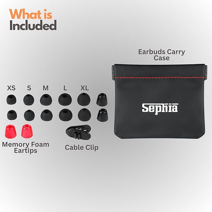 Sephia SP3060VC Earbuds Wired in-Ear Headphones with Mic