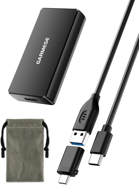 GARMESE 120GB Portable SSD Up to 350MB/s USB 3.2 Gen 1 External SSD with Dustproof/High Temperature Resistance Type-C External Solid State Drive Reliable Storage