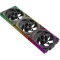 Jungle Leopard Interstellar V2 RS 120mm PC Reverse Blade Case Fan Infinity Mirror Module Daisy-Chain ARGB Fan Triple Pack Suitable Computer Cooling Fans 360mm AIO Cooler(Black-3Pack)