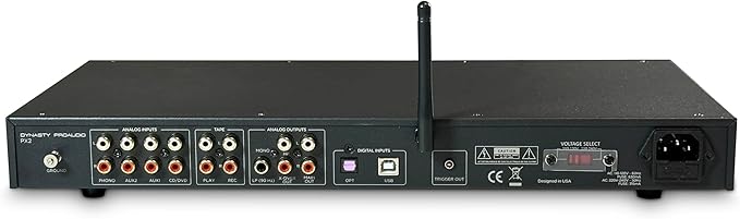 PX2 High Definition Multi-Source Home Audio Preamp with Qualcomm® aptX™ Lossless Bluetooth 5.3 Chipset/USB DAC Interface Built-in