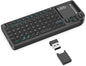 Mini Wireless Keyboard with Touchpad, Bluetooth Keyboard for iPad/Tablet/PC/TV, 2.4GHz USB Dongle & Bluetooth Dual Mode, Portable & Lightweight, Long Battery Life for Travel