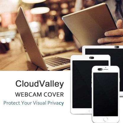 CloudValley Camera Cover Slide, 0.023Inch Ultra-Thin Black&White, Web Webcam Cover for MacBook air, Laptop, iMac, Desktop, PC, MacBook Pro, iPad, iPhone 8/7/6, Privacy Protection [2 Packs]