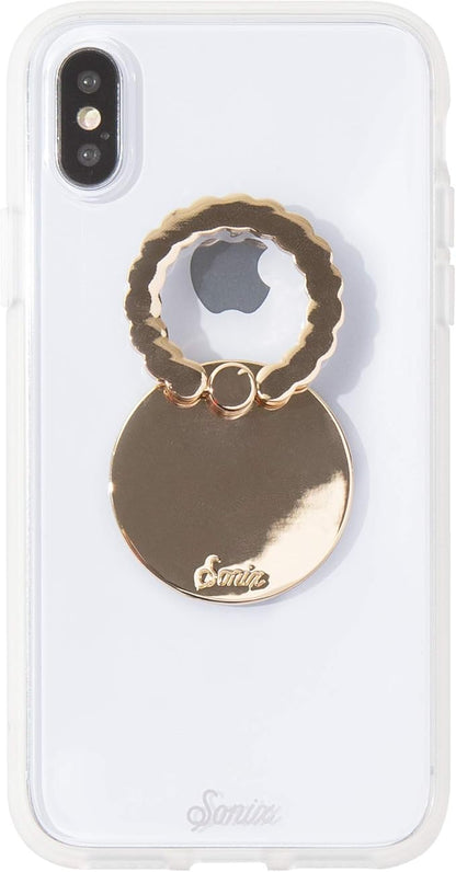 Sonix Embellished Crystal Rhinestone Phone Ring and Stand (Gold, Rainbow)