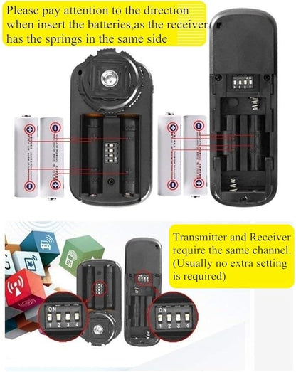 Pixel Camera Wireless Remote Shutter Release RW-DC0 for Nikon Z8 Z9 D3 D4 D5 D6 D800 D850 D800E D810A D810 D700 D500 D300 D300s D200 F100 F90 F90X F6 F5 N90s D1X D2H with Nikon MC-30A MC-36A