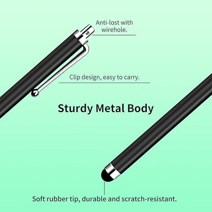 20 Pack Stylus Pen,Stylus Pen for Touchscreen High Precision and Sensitivity for Everyday Writing/Drawing,Universal Stylus Compatible with All Touch Screens,Black