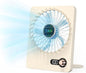 Mini Portable Fan, Silent Rechargeable Desk & Handheld with Adjustable Speeds & Angles, Long-Lasting Battery, Light Personal Wireless Cooling for Office, Bedroom, Classroom, Travel