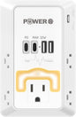 20W PD Fast Charging Wall Outlet with USB Ports (2C2A), Electrical Outlet Extender with Night Light, Surge Protector, Wall Plug Adapter for Multiple Devices, Wall Socket Expander