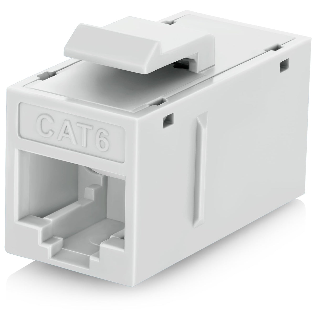 Everest Cat6 RJ45 Keystone Coupler (48-Pack) in Blue - RJ45 Coupler - Cat 6 Couplers - Female to Female Cat6 Keystone Jacks - Ethernet Couplers - Ethernet Cable Extender