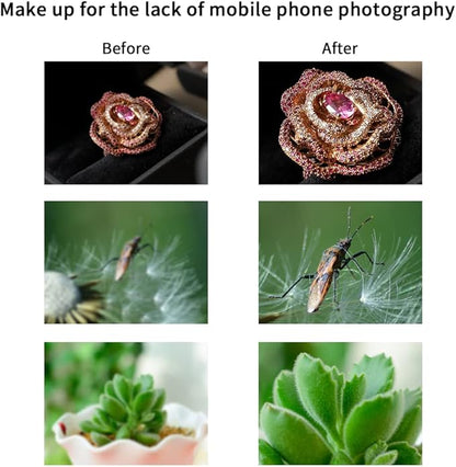 30-120mm Cell Phone Macro Lens, for ipad,iPhone,Samsung, Android, Pixel,Phone Macro Lens
