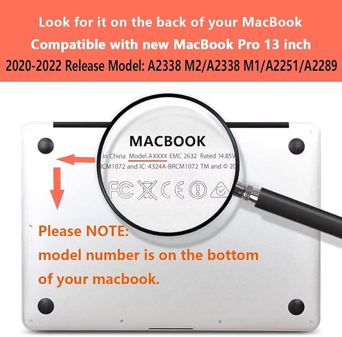 CISSOOK Wave Case for MacBook Pro 13 inch Case 2025-2020 Release