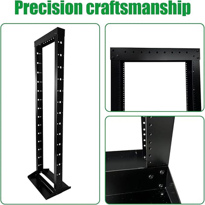 2 Post 29U Open Frame Server Rack 2-Post Server Rack Network Rack,No Tray Included,for 19 Inch Equipment, Networking Data & IT Devices,1260lbs Weight Capacity Rack(2P-LD-29U)