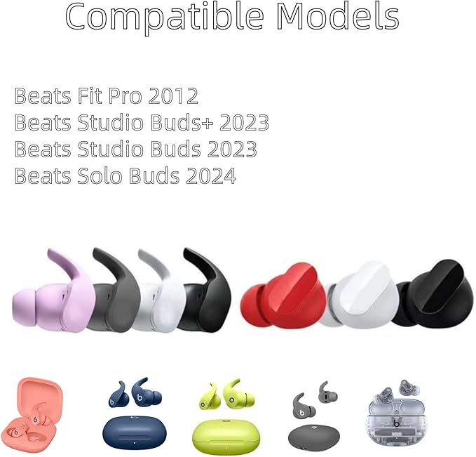 Replacement Ear Tips for Beats Fit Pro, Beats Studio Buds+, Beats Studio Buds, Beats Solo Buds Silicone Earbuds Washable Noise Isolation, Fit in The Charging Case, 6 Pairs S/M/L (Volt Yellow)