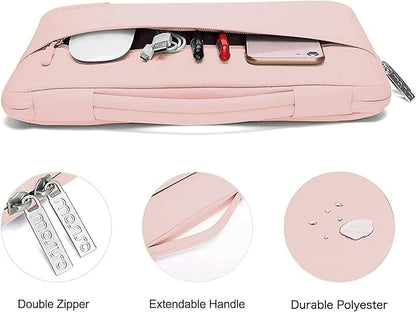 MOSISO Compatible with MacBook Air 13 inch Case 2025 2024 2023 2022 M4 A3240 M3 A3113 M2 A2681, Hard Shell&Sleeve Bag&Keyboard Skin&Webcam Cover&Screen Film for MacBook Air 13.6 inch, Chalk Pink