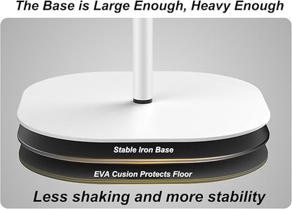 Mobile Standing Desk Height Adjustable Floor Laptop Stand, Computer Cart Workstation, Projector Stand, Teacher Podium for Home, Office, Classroom