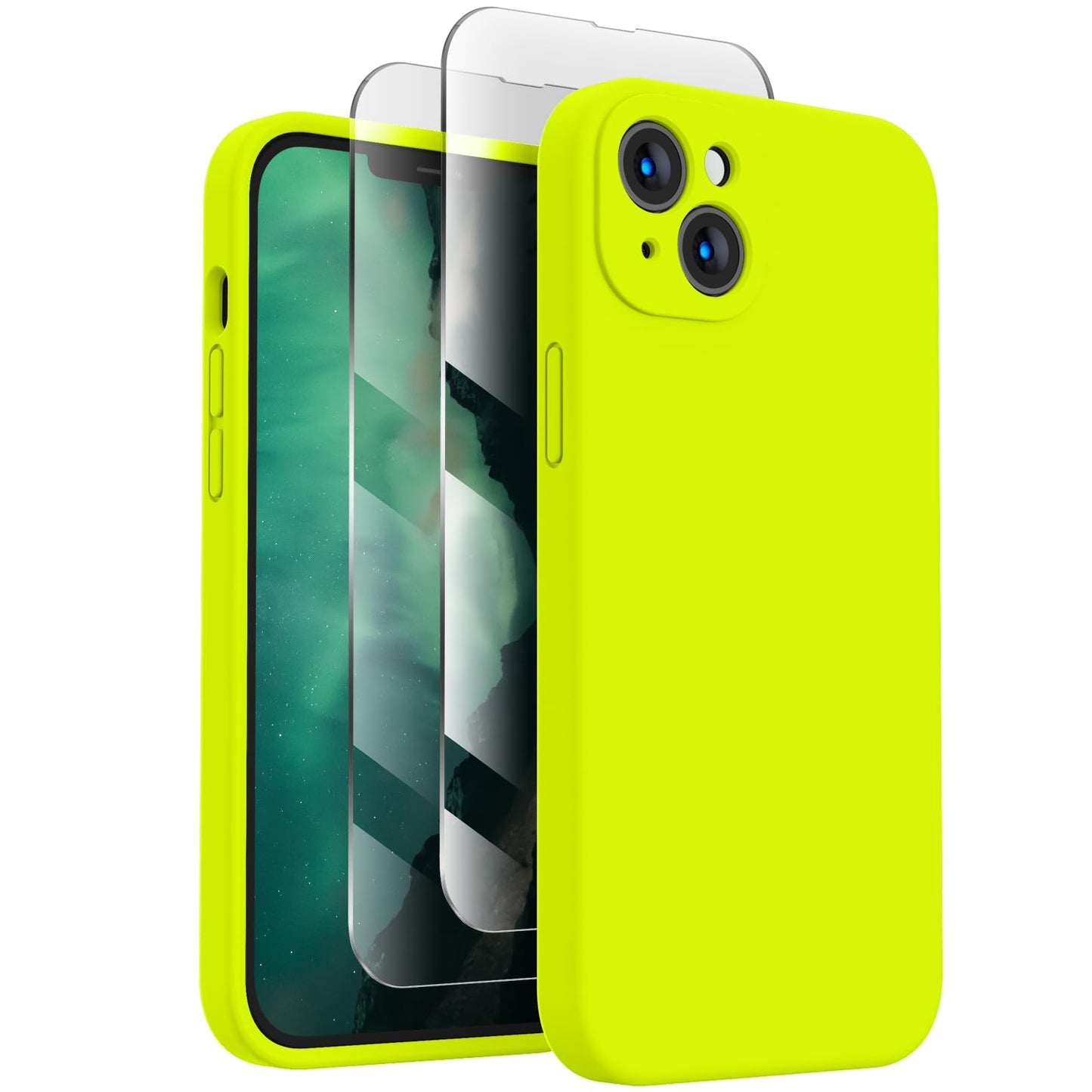 FireNova Designed for iPhone 14 Case, 6.1", Fluorescent Green