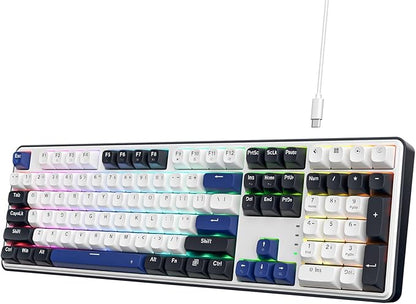 Redragon K689 108-Key Hot-Swap Wired RGB Gaming Keyboard, Extra 4 Hotkeys