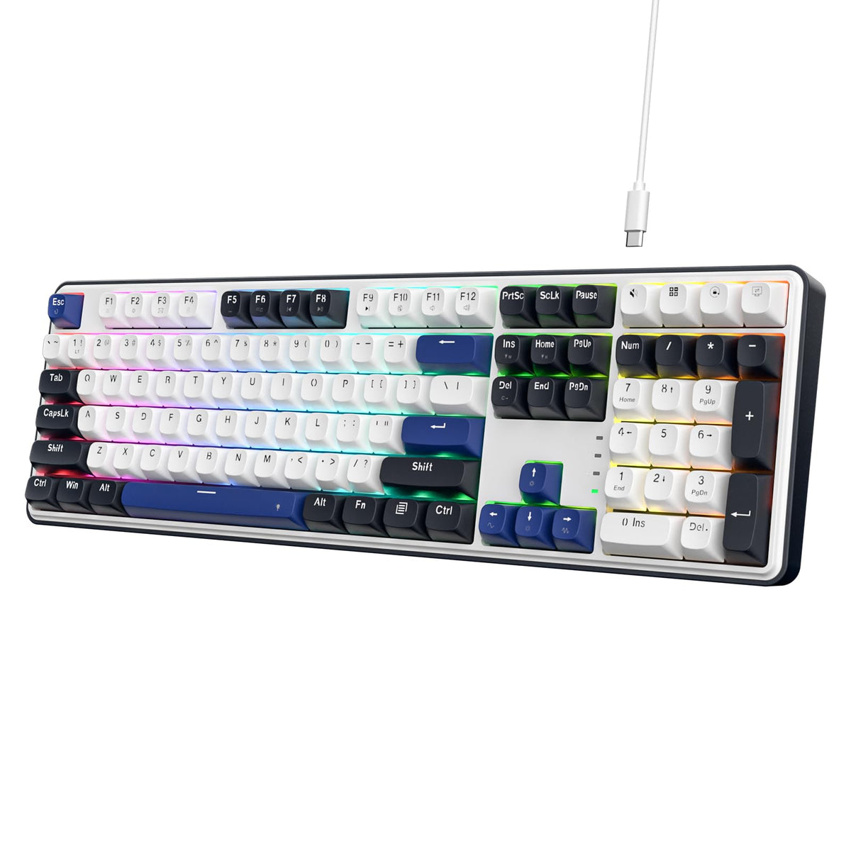 Redragon K668 108-Key Hot-Swap Wired RGB Gaming Keyboard, Extra 4 Hotkeys