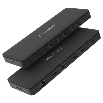 VisionTek VT4600DL Universal Dual Monitor Docking Station USB-C/USB-A
